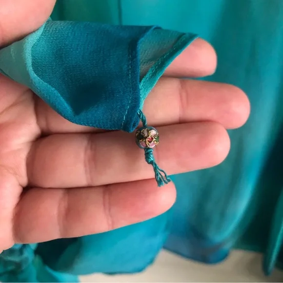 NWT Chico’s Women’s Silk Top Cover Kimono Size 3 (X-LARGE) - Picture 5 of 7